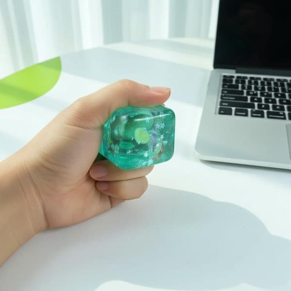 Squishy Stressballer Kube Hav Sensorisk Fidget Leketøy Barn Voksne