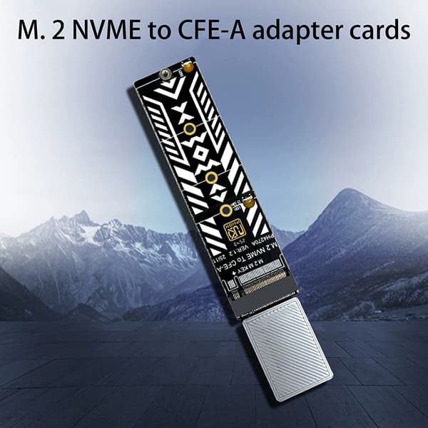 M.2 M Key till CFexpress A expansionskort Riser M2 till CFE A minne