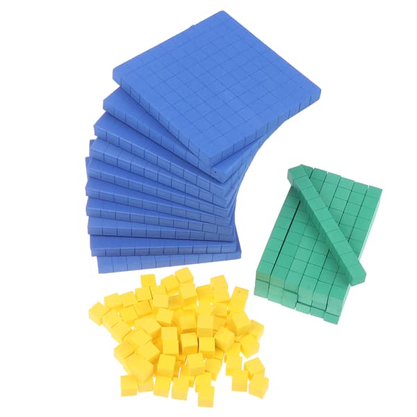 Bas Tio Block 130 Delar För Matematik Platsvärdesblock Bas 10 Matematik