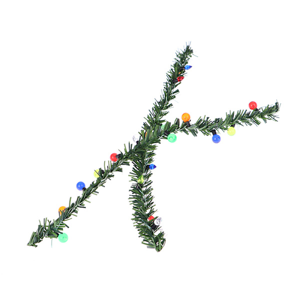 1:12 Dockhus Miniatyr Jul Heminredning Gräsremsor Docka 1#