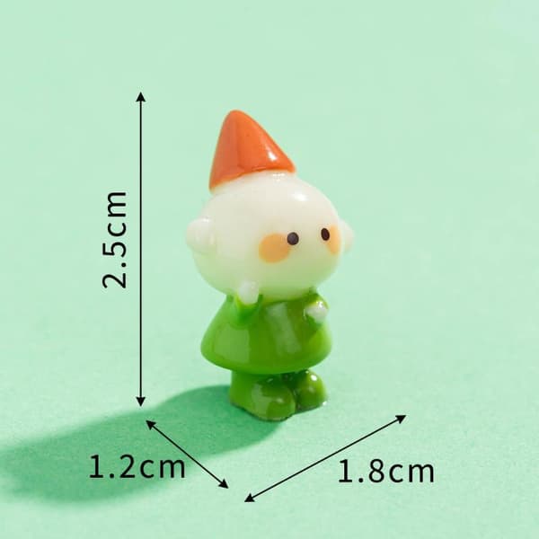 1/10 STK Svampealfefigurer Indretning Mini Fehave Dyr Sta A1