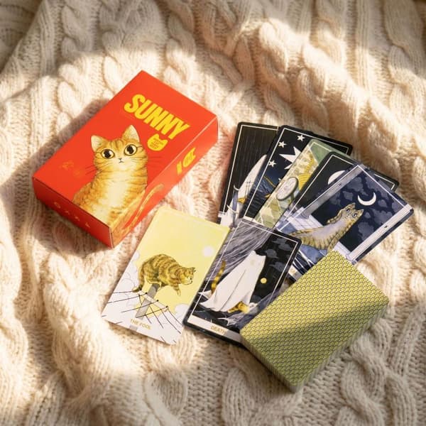 78 stk. White Cat Deck komplett sett NIMN-kort spådomsspill for A2