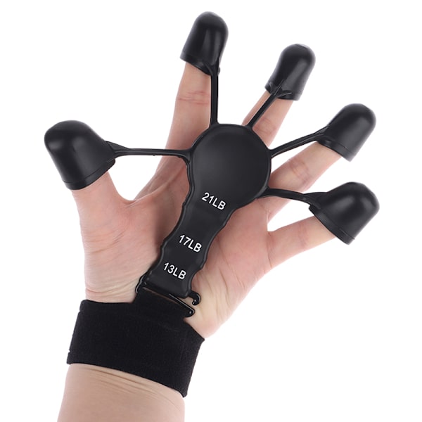 Finger Gripper Patients Hand Vahvistaja Finger Flexion ja Ex Black 13-21LB