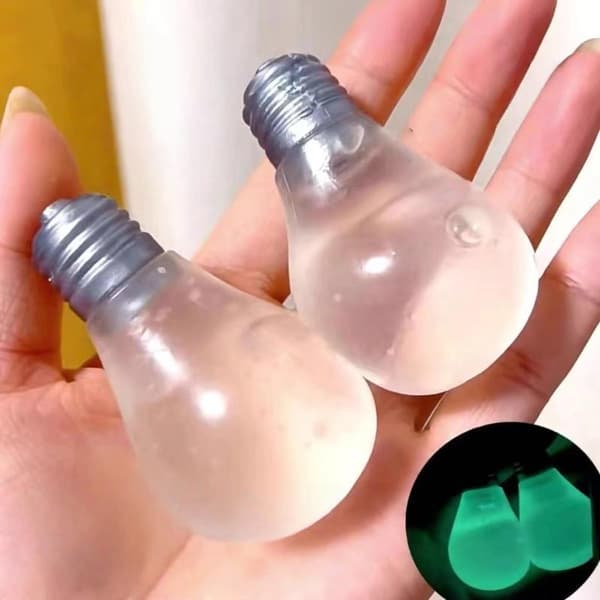 Maltose Pære Lysende Langsom Rebound Fidget Legetøj Stressaflastningsgave 1pc