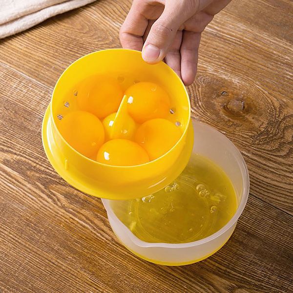 Äggvita äggula Separator Matlagning Bakverktyg Högkapacitetssats Yellow