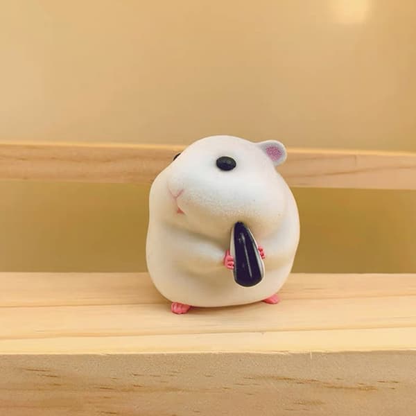 e Tecknad hamster PVC-docka dekoration Prydnadsföremål för bilinstrumentbräda A A2