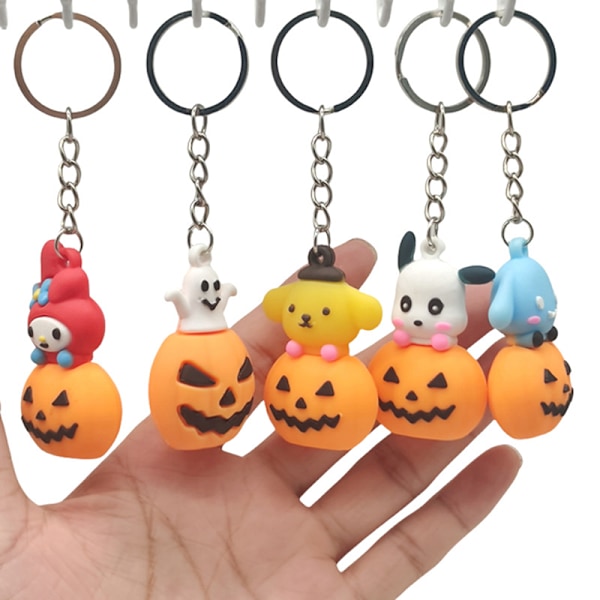 1 stk Sanrio Halloween-tema festdekorasjoner gresskar silikon A3