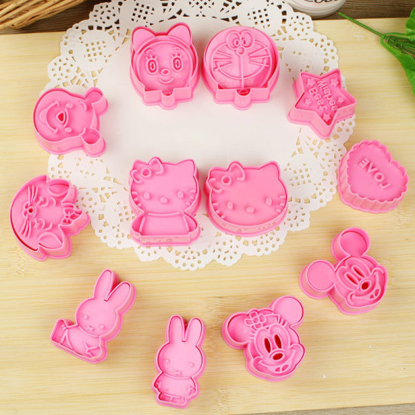 3D Cartoon Cookie ters Grønnsak Frukt Sandwich ter Baking Kitc C