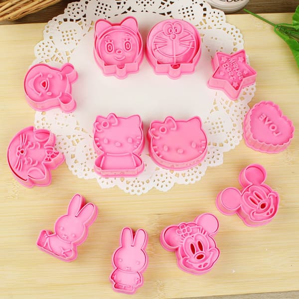 3D Cartoon Cookie ters Grönsaksfruktsmörgås ter Bakning Kitc A