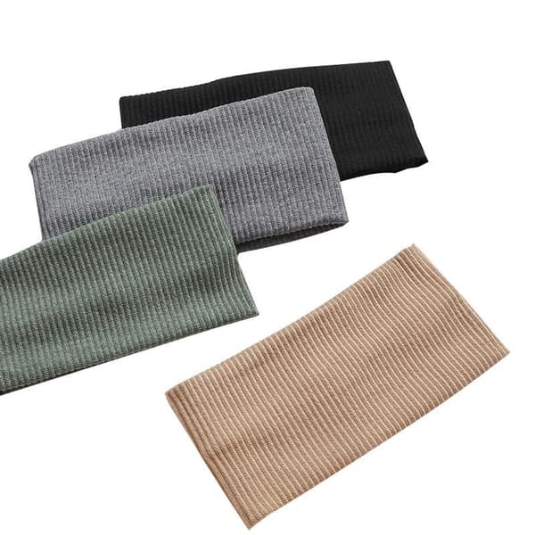 Elastiske yogahårbånd for kvinner og menn, ensfarget, til løping og sminke Pink