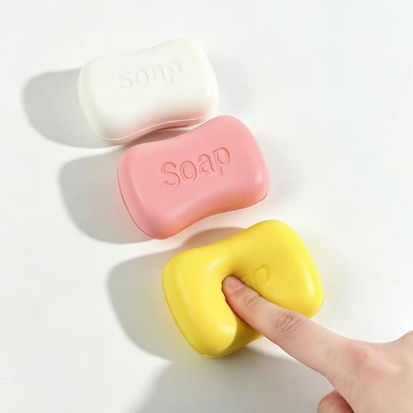 1PC Knasende Sæbebold Stressbold Fyldt Blødt Fidget Legetøj White