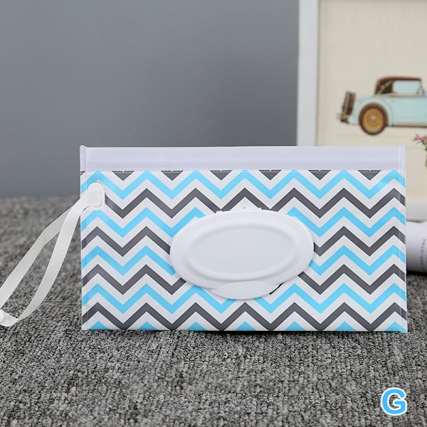 Bärbar baby våtservetter Väska Tissue Box Container Miljövänlig R G