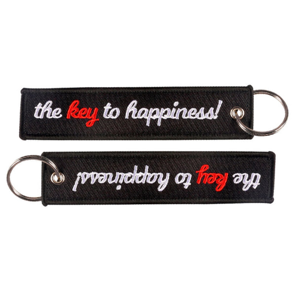 1 kpl Fashion Key Tag -avaimenperä moottoripyörille Onnellisuuden avain 01