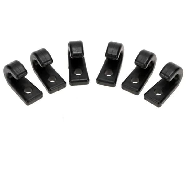 10PC Kajakdäck J-krok Marin Solid Nylon Plastspänne Multi A1