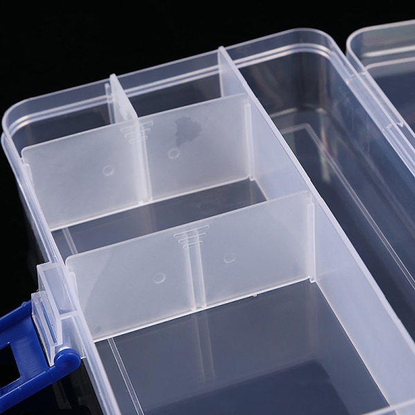 Gjennomsiktig plast oppbevaring smykkeskrin beholder for øredobber 2e90 |  Fyndiq