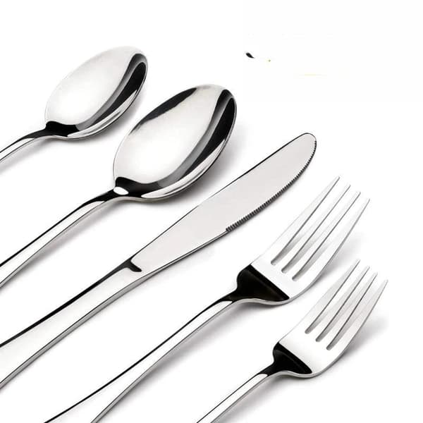 1/3/5 STK Bestikksett i rustfritt stål, speilfinish, rustfritt A1