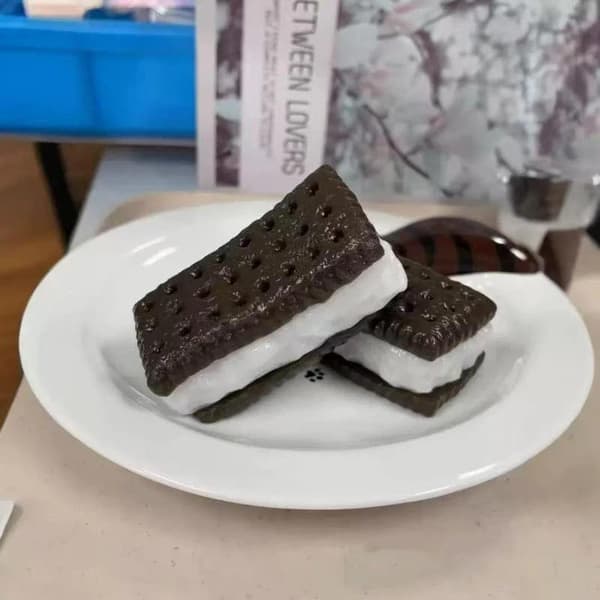 Sandwichkaka Långsamt stigande färgglada strössel Perfekt för barn A7