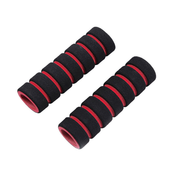 2 STK Cykelgreb EVA Svampe Styr Cover Grips Anti-skrid S Red