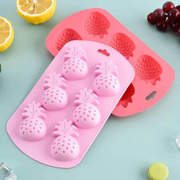 Fruktformet silikonform Red