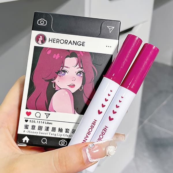 Speil Lip Glaze Vanntett Leppestift Lip Gloss Langvarig Sminke A2