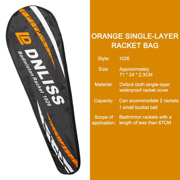 Badmintonracketdeksel Beskyttende deksel Portable Bag Racket Cov 2#