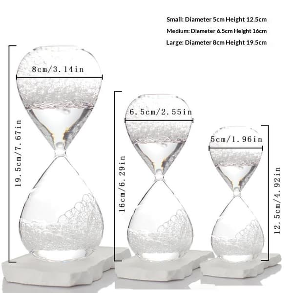 1 stk. boblesyngende krystalboblesyngende timer håndlavet håndværk Blue L