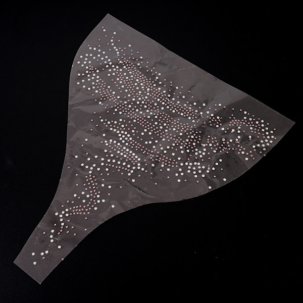 bling sten halsringning järn på transfer patch hot fix strass