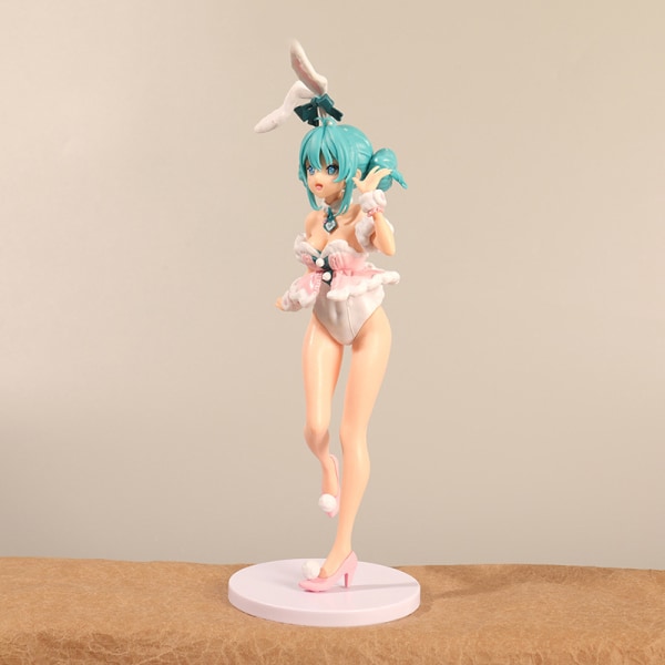 27cm Sexy Bunny Girl Anime Figurer Desktop Ornaments Home Decor