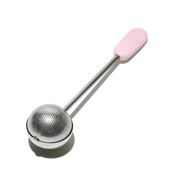 Bærbar 304 rustfritt stål roterende te-infuser og kaffegrutfilter C
