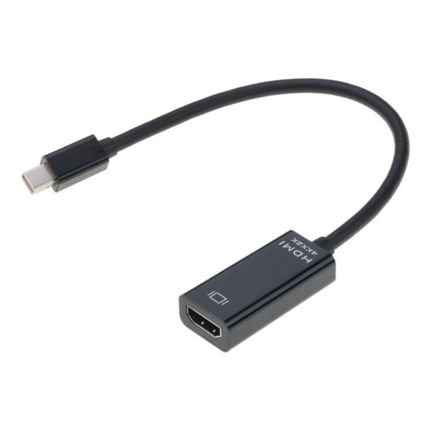 Mini DP Til HDMI Adapter Konverter 4K*2K Video o Kabel Til PC TV Black 1080P