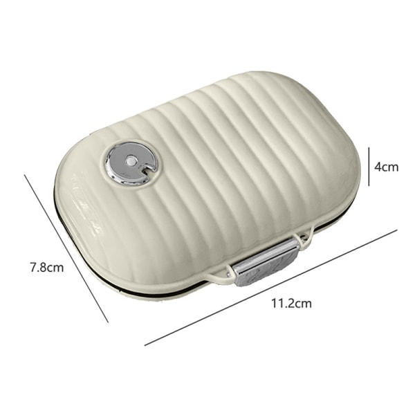 Pill Organizer Mini Förvaring Weekly Tablett Behållare förseglad Trav large size
