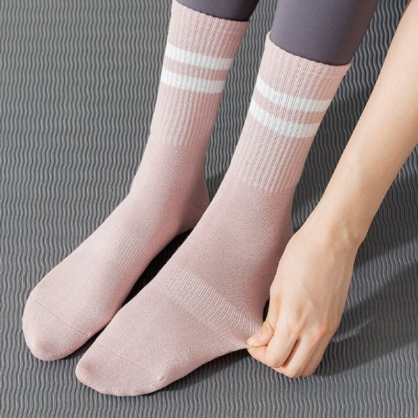 Lämpimät korkealaatuiset sidejooga-sukat liukumattomat nopeasti kuivuvat Dampin Gray
