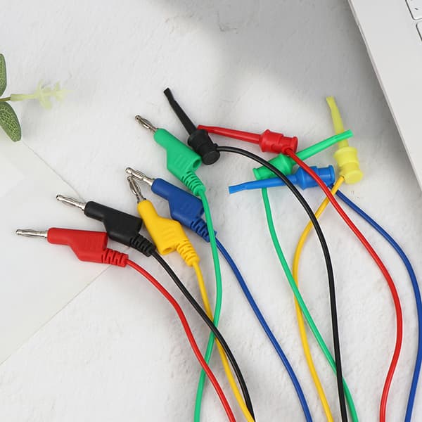 5 stk 4 mm banan til krok testledninger stablebar bananplugg til test 5Pcs