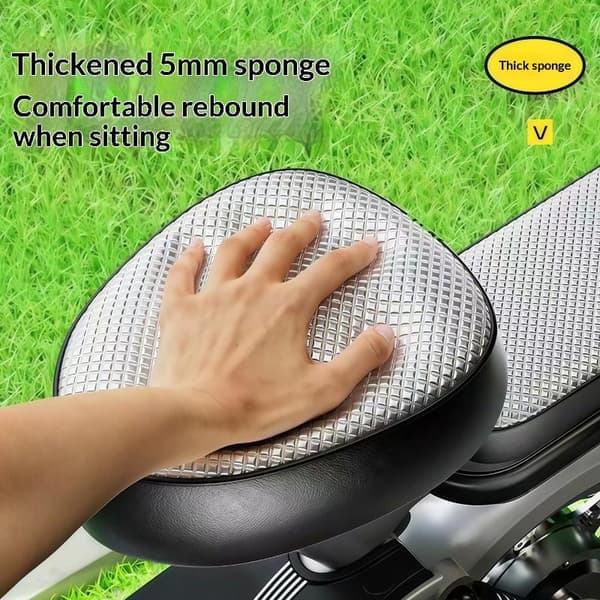 Vanntett varmeisolasjon E-sykkel putetrekk Sol All-inclusive Silver Front seat
