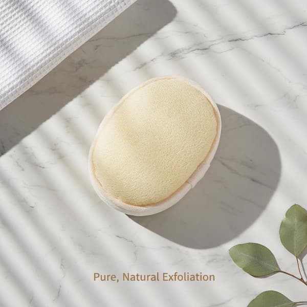 Oval Naturlig Luffa Loofah Pad