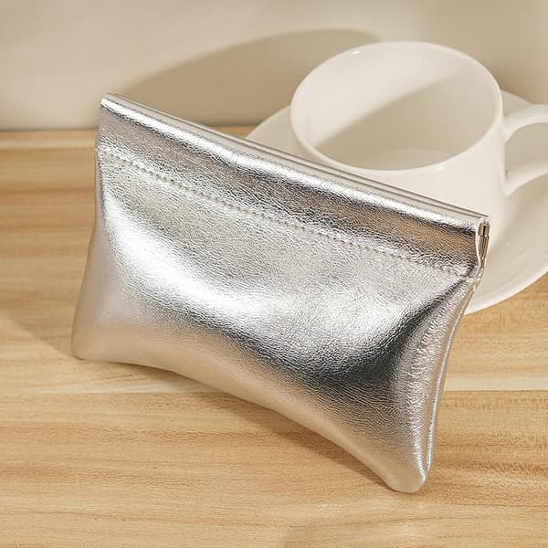 Supercool Liten Silverplånbok Bärbar Datakabel Förvaringsväska 3