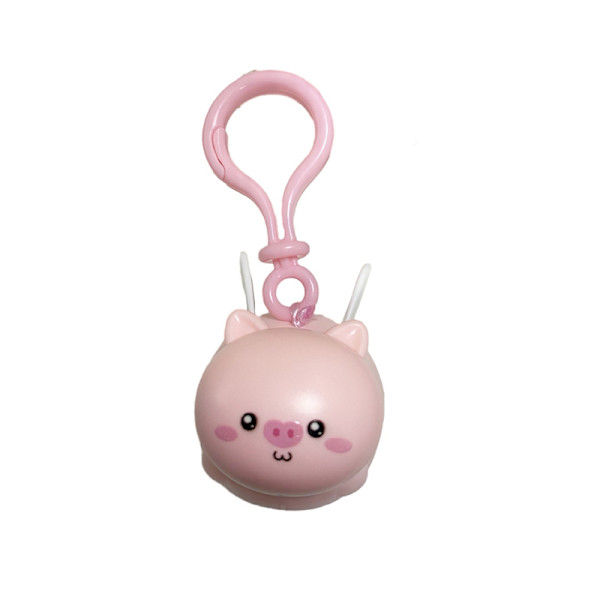 Joustava sisäänvedettävä johto avaimenperä sarjakuva Fly Pig Capybara A