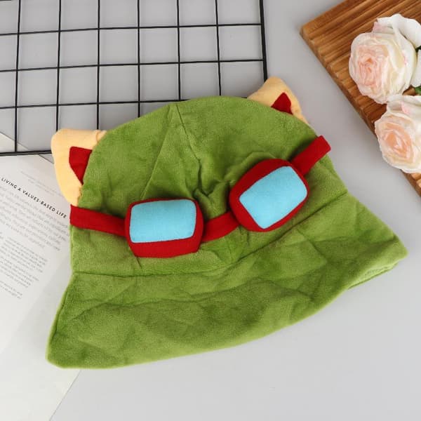 Swift Scout Teemo Hatt Grön Cricket Keps Spelfigur Keps Cosplay 01