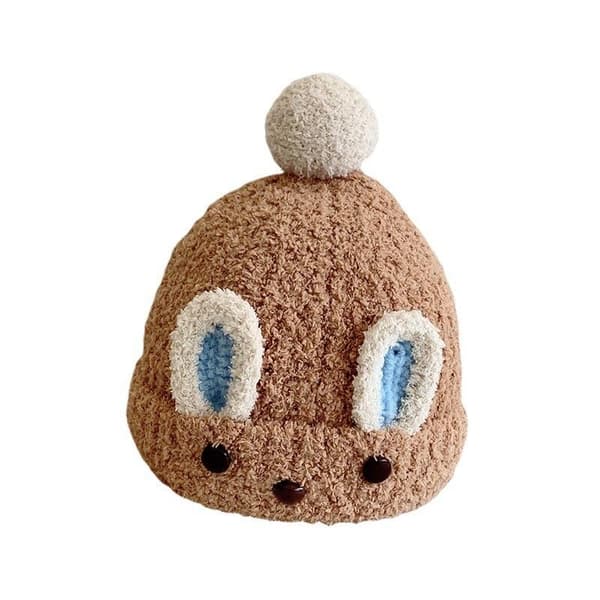 Liten Björn Barn Stickad Mössa Höst/Vinter Baby Stickad Mössa A5