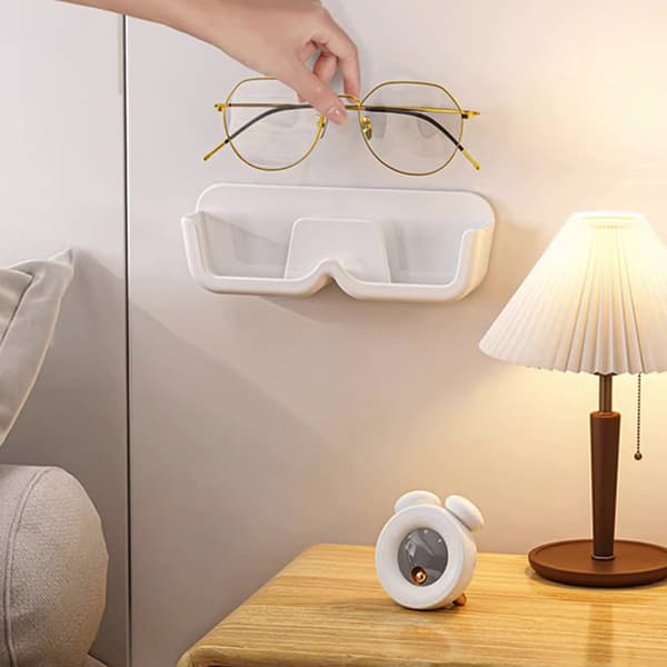 Glasögon Förvaringslåda Väggmonterad Solglasögon Organizer Rack Glas Clear
