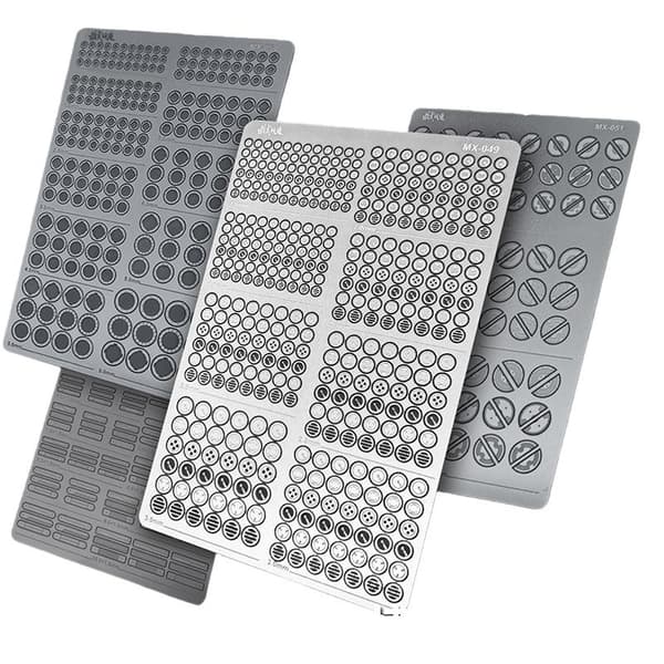 1 set modell metall etsning chip hine pla plast detalj modifiering MX051