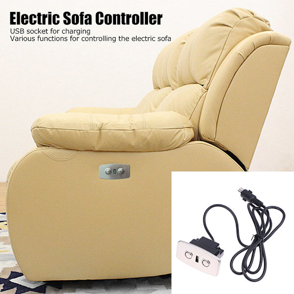 Massage Recliner Switch Controller USB-stik 5-benet elektrisk sofa