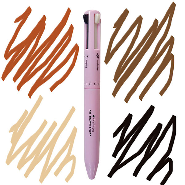 Glitter Highlighter 4 In1 Makeup Pen Eyebrow Pencil 01