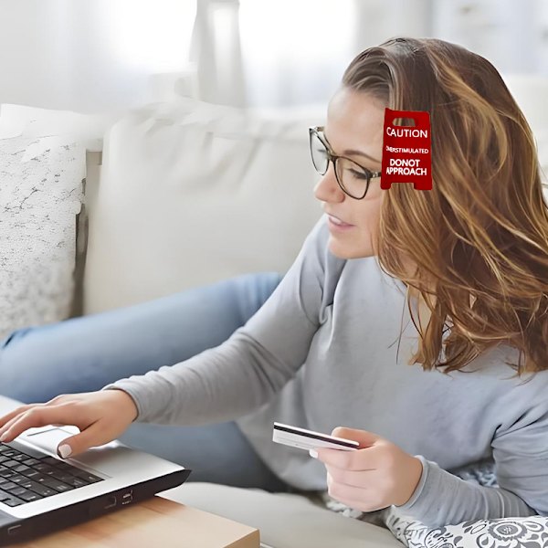 Varning Överstimulerad Skylt Hårklämma C