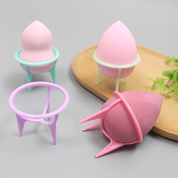 Skönhet Makeup Blender Puff Förvaringsställ Äggsvamp torkan Pink