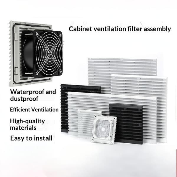 Skap Støvtett Ventilfilter Skodde Aksialvifte Varmespredning 25CM