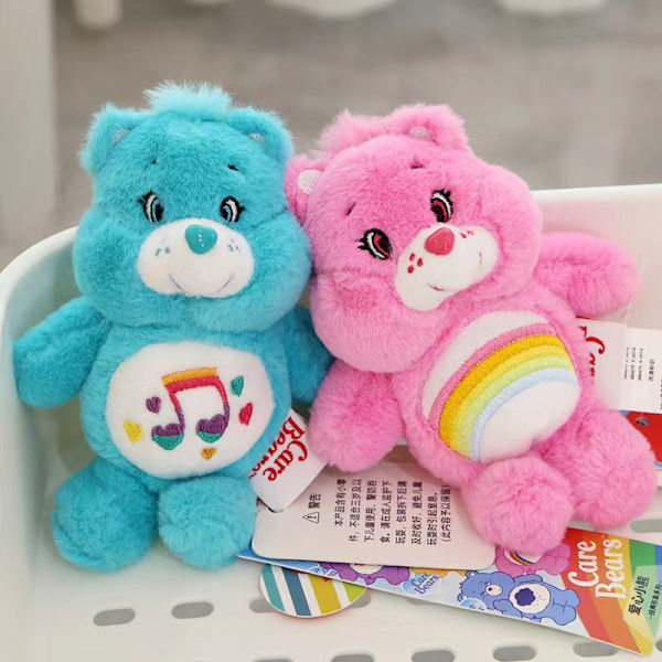 Love Heart Bear Cartoon Plys fyldt dukke vedhæng nøglering Gif A2