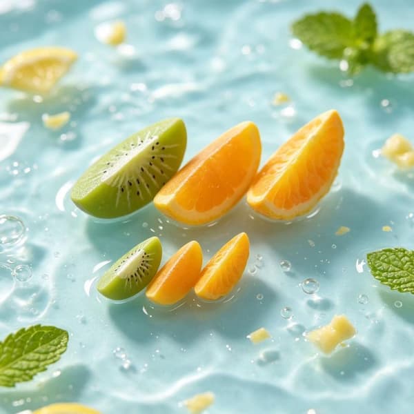 10 st. dockhus mini skivad frukt vattenmelon guava kiwi re A7 10pcs