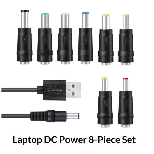 Universell USB till DC 5.5*2.1mm strömkabel 5V laddningssladd med