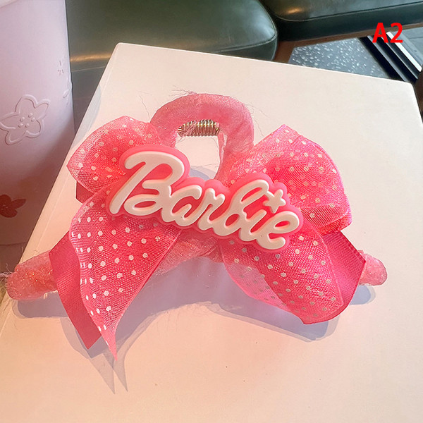 Barbie Style Butterfly Knot Hair Catch Pink Girl Heart Pan Hair A2